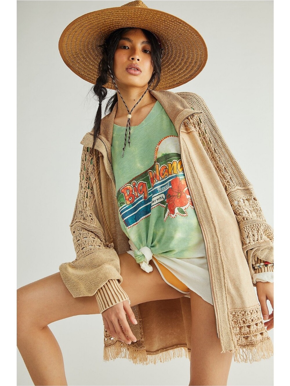 Free People Dune Bug Cardi Woodland